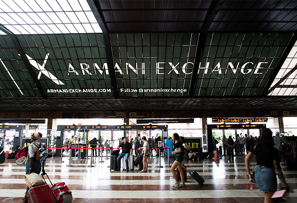 Firenze Santa Maria Novella veste Armani Exchange