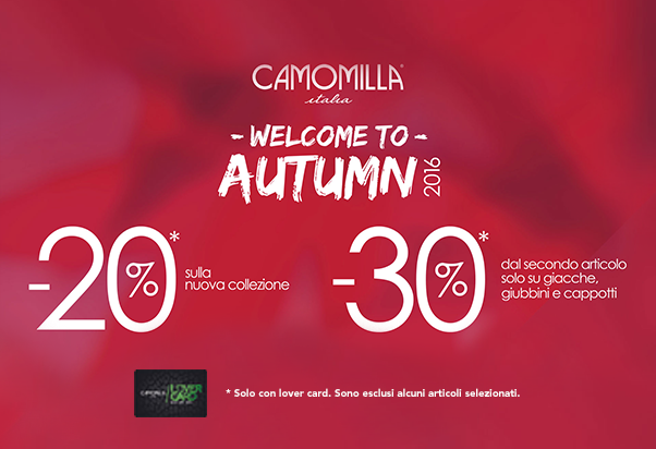 Camomilla Italia raddoppia gli sconti