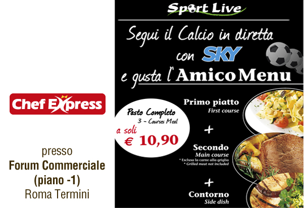 Chef Express fa il tifo per te
